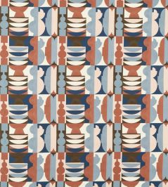 Pot Shop Fabric by Harlequin Rose/Pacific Pot Shop Fabric by Harlequin Rose/Pacific