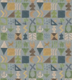 Potato Print Wallpaper by GP & J Baker Blue Potato Print Wallpaper by GP & J Baker Blue