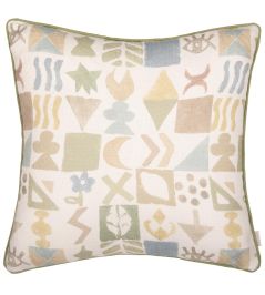 Potato Print Cushion 50cm x 50cm by GP & J Baker Sage Potato Print Cushion 50cm x 50cm by GP & J Baker Sage