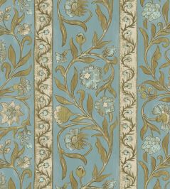Potter Stripe Wallpaper by Josephine Munsey Bright Blue Potter Stripe Wallpaper by Josephine Munsey Bright Blue