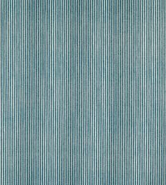 Poulton Stripe Fabric by Fermoie Teal Poulton Stripe Fabric by Fermoie Teal
