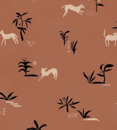 Prehistoric Creatures Wallpaper by Tres Tintas Red Prehistoric Creatures Wallpaper by Tres Tintas Red