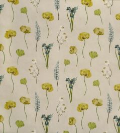 Flower Press Fabric by Prestigious Textiles Lemon Grass Flower Press Fabric by Prestigious Textiles Lemon Grass