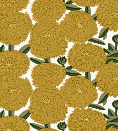 Primavera Wallpaper by Marimekko Yellow Primavera Wallpaper by Marimekko Yellow