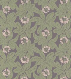 Primula Wallpaper by Langelid Von Bromssen Aubergine Primula Wallpaper by Langelid Von Bromssen Aubergine