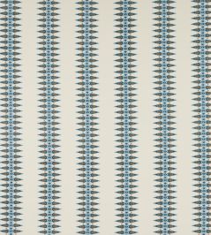 Priya Stripe Fabric by Jane Churchill Blue Priya Stripe Fabric by Jane Churchill Blue