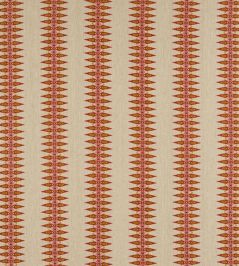 Priya Stripe Fabric by Jane Churchill Red Priya Stripe Fabric by Jane Churchill Red