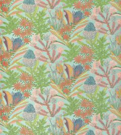 Protea Print Fabric by Thibaut Pool Protea Print Fabric by Thibaut Pool