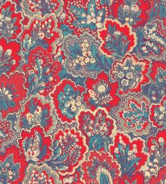 Provencal Wallpaper by Jannelli&Volpi Red/Blue Provencal Wallpaper by Jannelli&Volpi Red/Blue