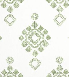 Province Medallion Fabric by Thibaut Spruce Province Medallion Fabric by Thibaut Spruce