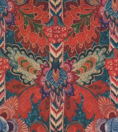 Psychedelia Fabric by MINDTHEGAP Red Blue Psychedelia Fabric by MINDTHEGAP Red Blue