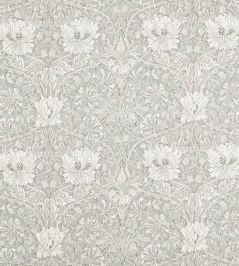 Pure Honeysuckle & Tulip Wide Width Fabric by Morris & Co Soft Mint/Grey Pure Honeysuckle & Tulip Wide Width Fabric by Morris & Co Soft Mint/Grey