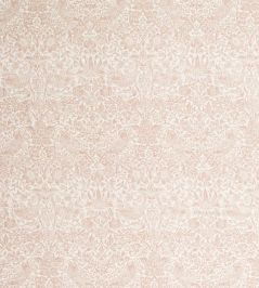 Pure Strawberry Thief Sheer Wide Width Fabric by Morris & Co Blush Pure Strawberry Thief Sheer Wide Width Fabric by Morris & Co Blush