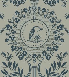 Purnon Wallpaper by Farrow & Ball Pigeon / Hague Blue Purnon Wallpaper by Farrow & Ball Pigeon / Hague Blue
