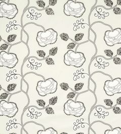 Queen Fruit Chintz Fabric by Schumacher Ebony Ivory Queen Fruit Chintz Fabric by Schumacher Ebony Ivory