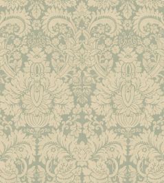Queen's Damask Wallpaper by GP & J Baker Aquamarine Queen's Damask Wallpaper by GP & J Baker Aquamarine