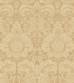 Queen's Damask Wallpaper by GP & J Baker Parchment Queen's Damask Wallpaper by GP & J Baker Parchment