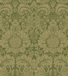 Queen's Damask Wallpaper by GP & J Baker Royal Green Queen's Damask Wallpaper by GP & J Baker Royal Green