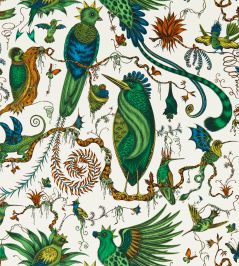 Quetzal Wallpaper by Clarke & Clarke Green Quetzal Wallpaper by Clarke & Clarke Green
