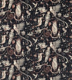 Quetzal Velvet Fabric by Clarke & Clarke Charcoal Quetzal Velvet Fabric by Clarke & Clarke Charcoal