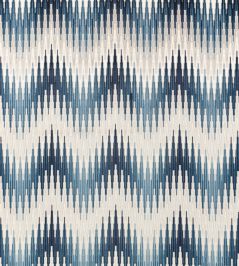 Quintero Fabric by Romo Indigo Quintero Fabric by Romo Indigo