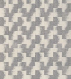 Raffia Squares Fabric by Thibaut Graphite Raffia Squares Fabric by Thibaut Graphite