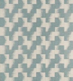 Raffia Squares Fabric by Thibaut Mineral Raffia Squares Fabric by Thibaut Mineral