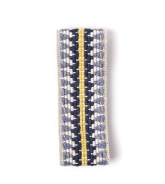 Railroad Border Trim by Christopher Farr Cloth Indigo Railroad Border Trim by Christopher Farr Cloth Indigo