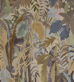 Rainforest Mural by Thibaut Neutral on Metallic Rainforest Mural by Thibaut Neutral on Metallic