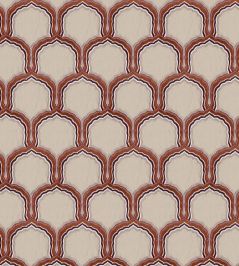 Rajput Fabric by JORO Brick/Plum Rajput Fabric by JORO Brick/Plum