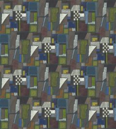 Raku Patchwork Mural by Designers Guild Chocolate Raku Patchwork Mural by Designers Guild Chocolate