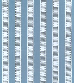 Raritan Line Embroidery Fabric by Thibaut Blue Raritan Line Embroidery Fabric by Thibaut Blue