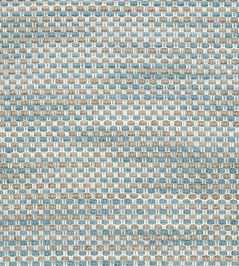 Rattan Fabric by Marvic Blue/Flax Rattan Fabric by Marvic Blue/Flax