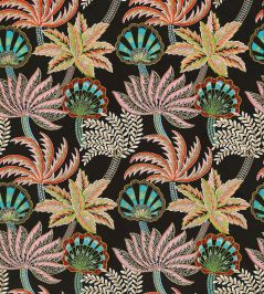 Ravenala Fabric by Osborne & Little Charcoal/Blush Ravenala Fabric by Osborne & Little Charcoal/Blush