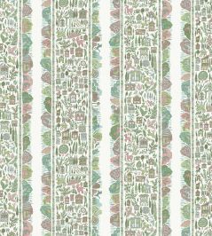 Ravi Ribbon Wallpaper by Lewis & Wood Pistachio Rose Ravi Ribbon Wallpaper by Lewis & Wood Pistachio Rose