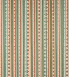 Ravi Stripe Fabric by Jane Churchill Aqua/Multi Ravi Stripe Fabric by Jane Churchill Aqua/Multi