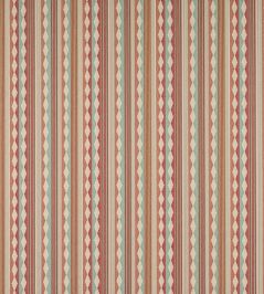 Ravi Stripe Fabric by Jane Churchill Pink/Aqua Ravi Stripe Fabric by Jane Churchill Pink/Aqua