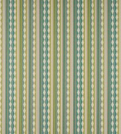 Ravi Stripe Fabric by Jane Churchill Teal/Green Ravi Stripe Fabric by Jane Churchill Teal/Green