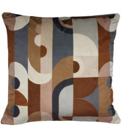Reciproque Cushion 45 x 45cm by Maison Casamance Multico Mordore Reciproque Cushion 45 x 45cm by Maison Casamance Multico Mordore