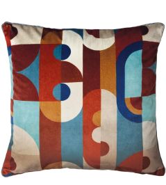 Reciproque Cushion 45 x 45cm by Maison Casamance Multico Reciproque Cushion 45 x 45cm by Maison Casamance Multico