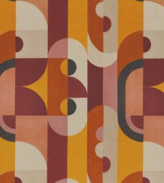 Reciproque Fabric by Casamance Multico Terre De Sienne Reciproque Fabric by Casamance Multico Terre De Sienne