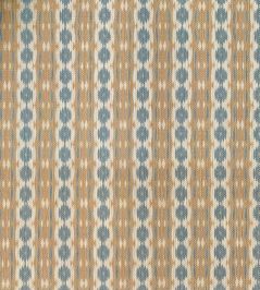 Reel Stripe Fabric by Ian Sanderson Blue Stone Reel Stripe Fabric by Ian Sanderson Blue Stone