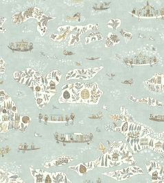 Regatta Fabric by Lewis & Wood Aqua Vita Regatta Fabric by Lewis & Wood Aqua Vita