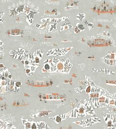 Regatta Wallpaper by Lewis & Wood Satsuma Soot Regatta Wallpaper by Lewis & Wood Satsuma Soot