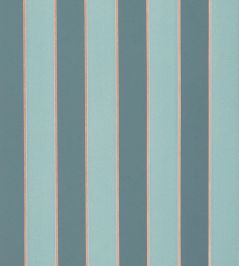 Regency Stripe Wallpaper by Osborne & Little Duck Egg/Copper Regency Stripe Wallpaper by Osborne & Little Duck Egg/Copper