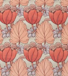 Regency Tulip in Wellington Velvet Fabric by Liberty Lacquer Regency Tulip in Wellington Velvet Fabric by Liberty Lacquer