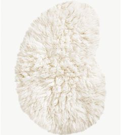 Residue Shaggy Rug by Layered Bone White Residue Shaggy Rug by Layered Bone White