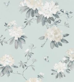 Rhodera Wallpaper by Sanderson Aqua Rhodera Wallpaper by Sanderson Aqua