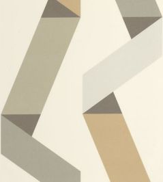 Ribbon Game Wallpaper by Casadeco Beige Ribbon Game Wallpaper by Casadeco Beige