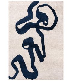 Ribbon Rug by Louis De Poortere Sea Ink Ribbon Rug by Louis De Poortere Sea Ink